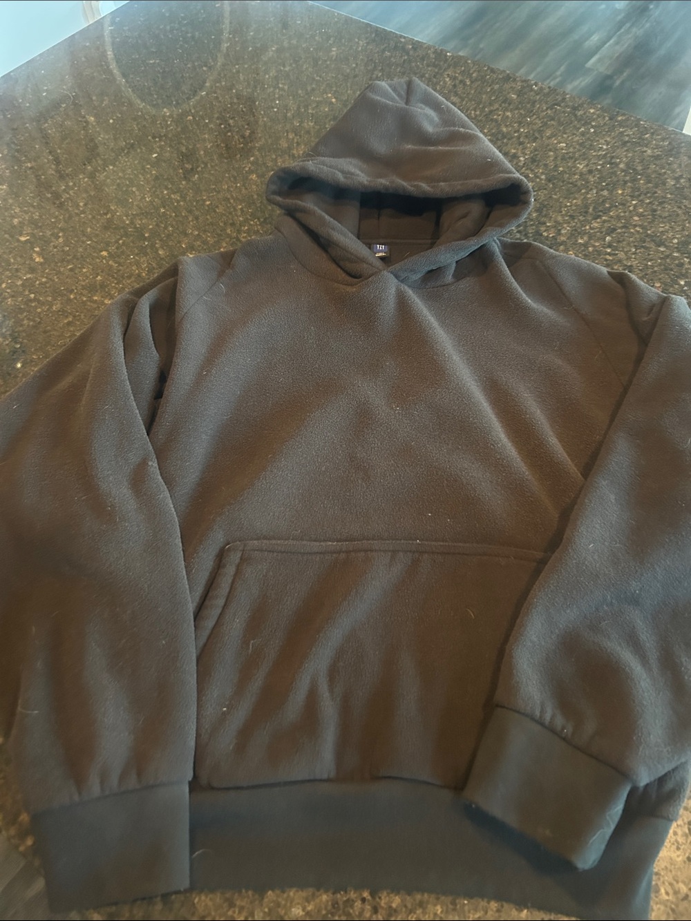 Yeezy Black Hooded Fleece Pullover
